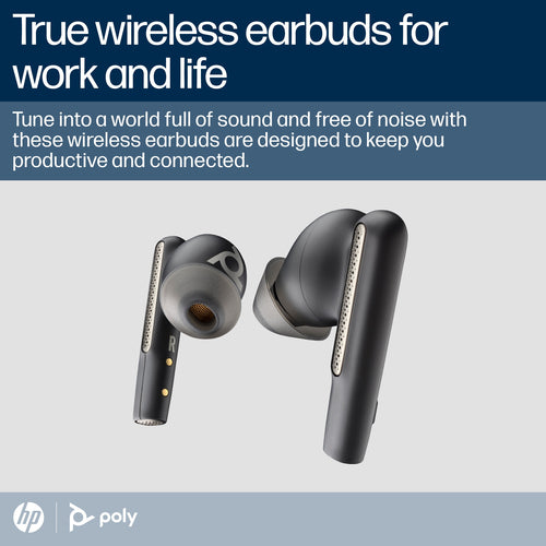POLY Voyager Free 60 UC Carbon Black Earbuds +BT700 USB-A Adapter +Basic Charge Case POLY Voyager Free 60 UC Carbon Black Earbuds +BT700 USB-A Adapter +Basic Charge Case